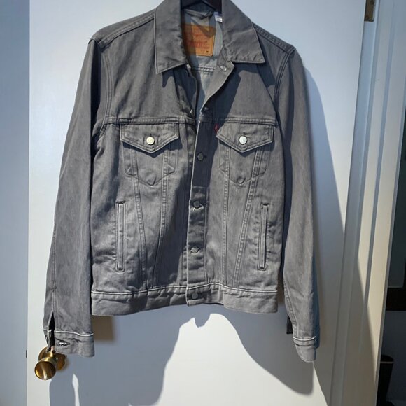 Grey Levis Trucker Jacket - Picture 1 of 5
